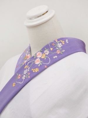 うす紫系・刺繍襟