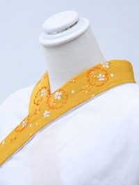 からし色系・刺繍襟